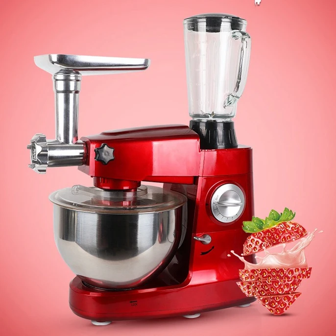 Heavy duty 5 in 1 multifunction stand mixer with blender grinder baking bread dough mixer