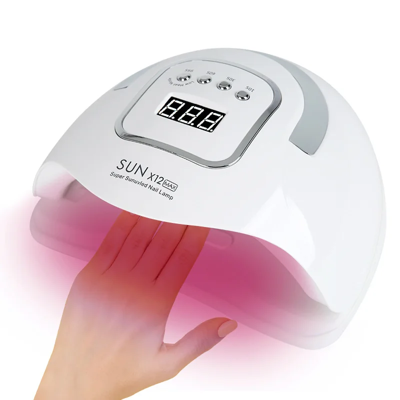 New 280W SUN X12 Max 66 LEDs UV Nail Lamp for Drying Gel Polish Dryer With Motion Sensing Professional Lamp for Manicure Salon