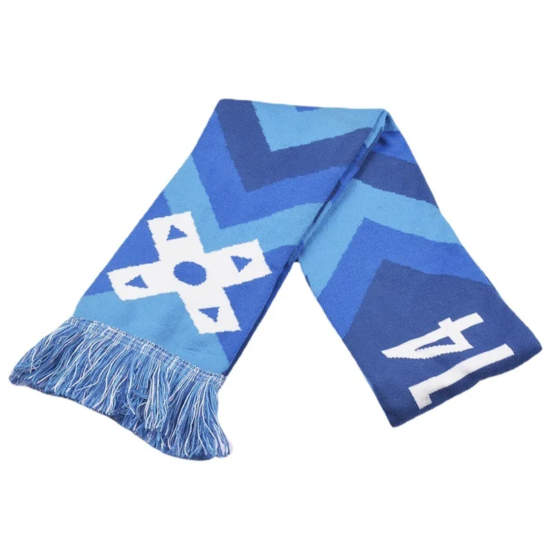 Аксессуары для футбольных фанатов, футбольный шарф на заказ, вязаный дизайнерский футбольный шарф, шарф для выпускной церемонии