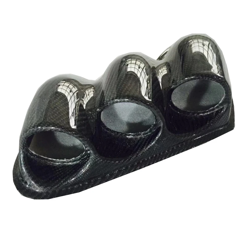For 2003-2007 EVO7 8 9 LHD DASH TRIPLE GAUGE POD RHS(52MM 60MM) CT9A Carbon fiber