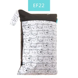 Elinfant waterproof  and reusable two pocket cloth diaper wetbag hot fashion travel wet diaper 30*40 dry wet bag