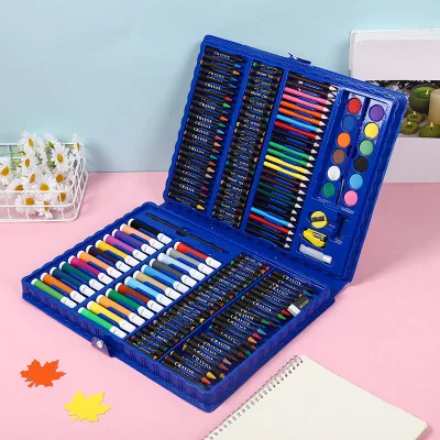 
Portable Box Gift Oil Pastels Pencils Markers Painting Drawing coloring Art Sets 