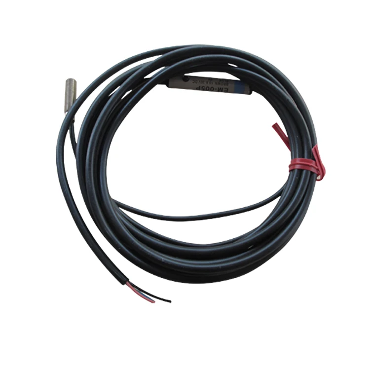 keyence EM-005P line has a built-in amplifier with a small proximity sensor for embedded type detection with a distance of 1mm