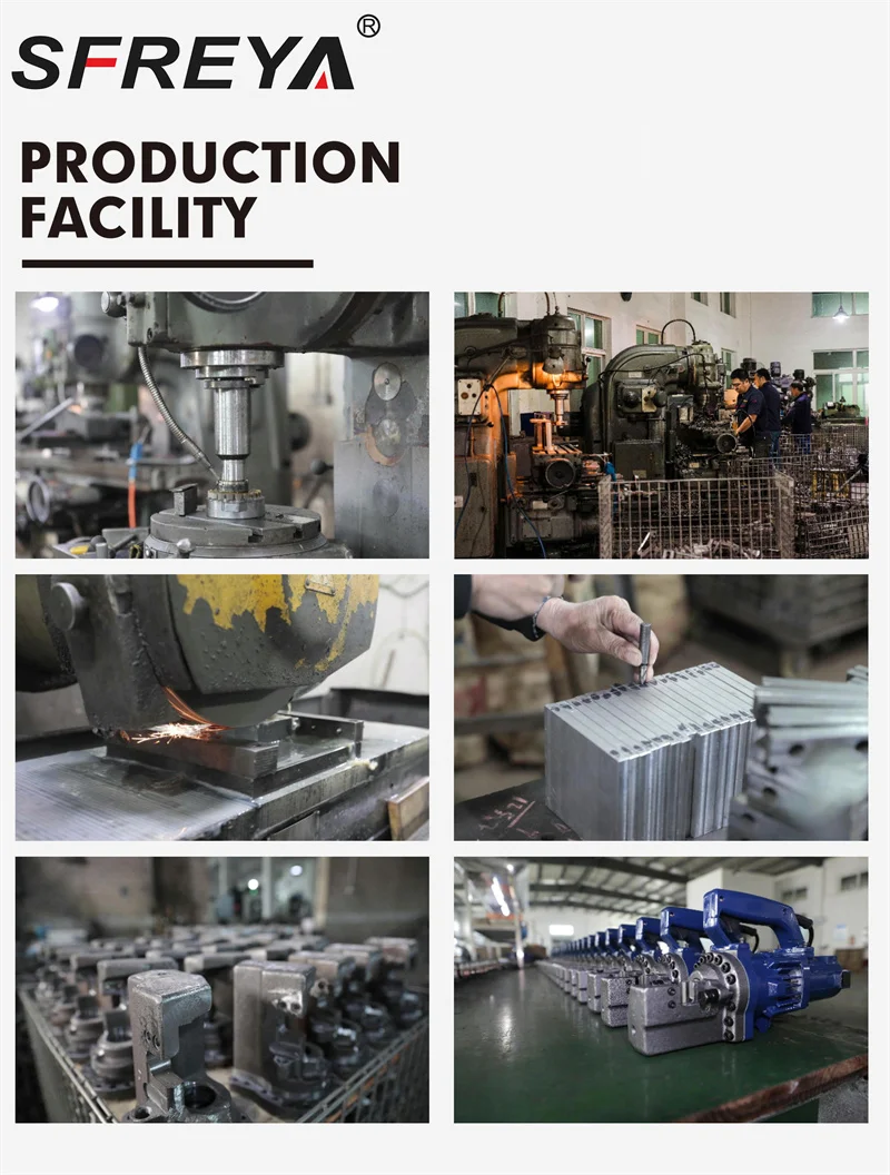 SFREYA MHP-32  Electric HydraulicHole Puncher   Hydraulic Electric Bender Rebar Bending Machine Steel Bar Bending Metal Machine