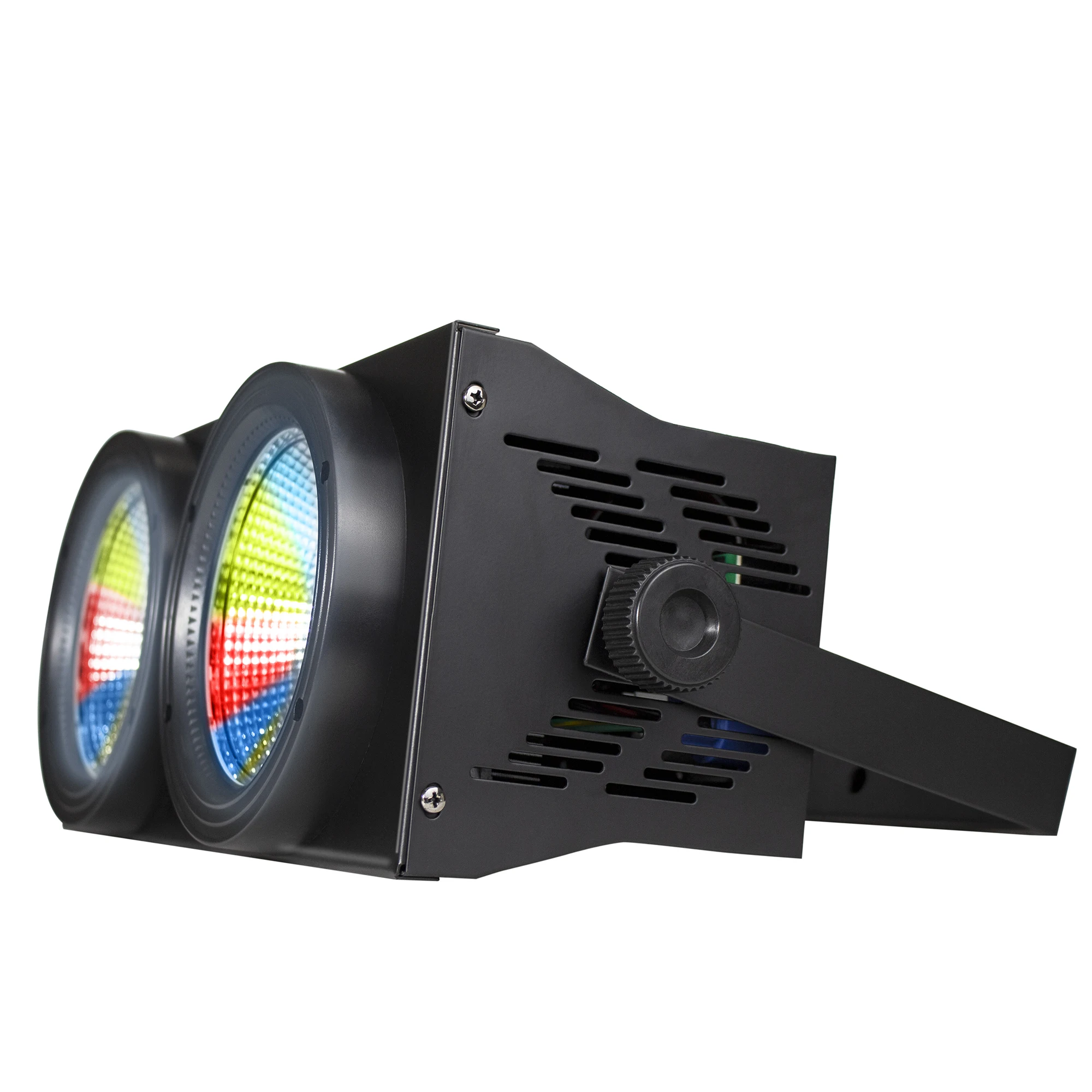 Professional led 2 eyes Blinder 200w dmx Audience Peaky Blinders Cob Par light for dj disco wedding Stage 2x100w Warm White Cool
