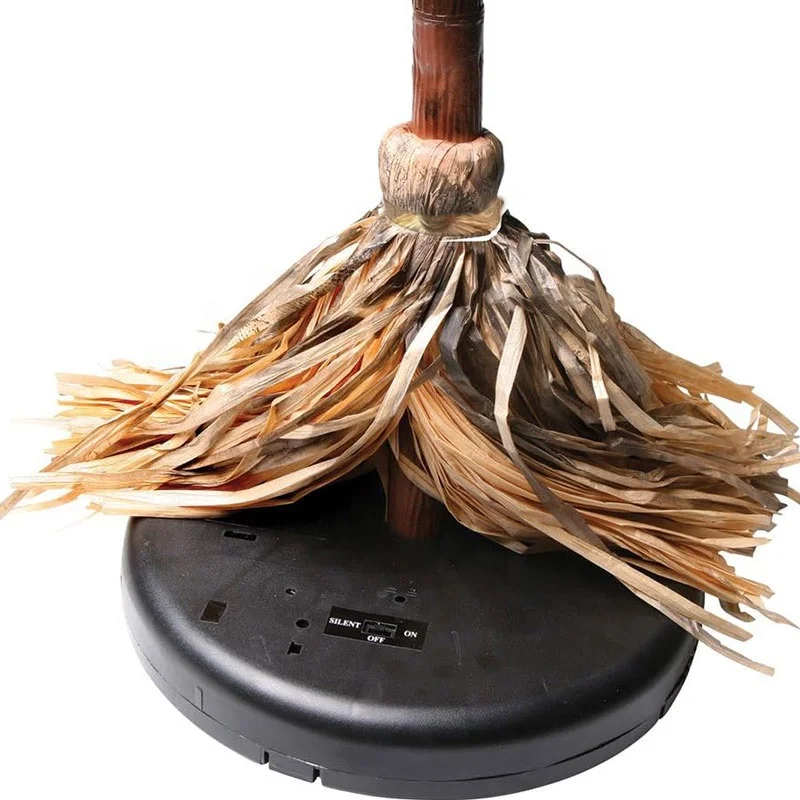 Halloween Witch Broom Flying Magic Wand, Mage Scepter Props Movie Character Dress Up Props Realistic Moving Broom