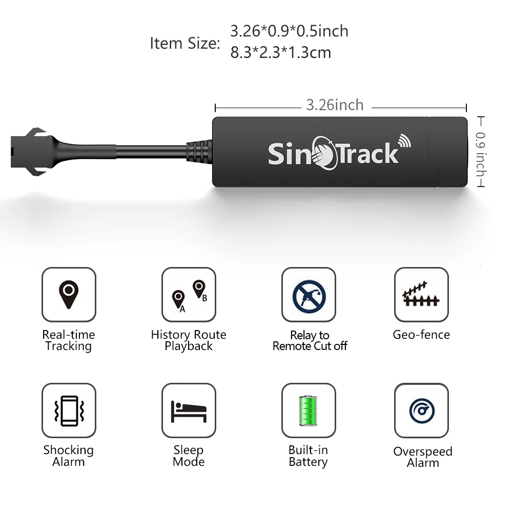 SinoTrack Car Security Vehicle Fleet Management System ST-901A GPS Tracking Device With Free APP