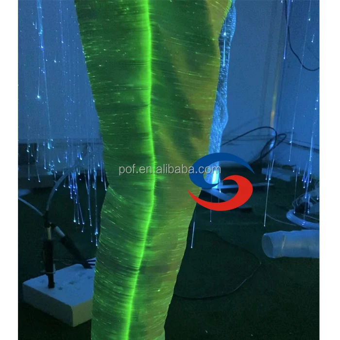 RGB LED emit light Fiber Optic Fabric Luminous Pants Customized Wide Leg Trousers and Pants