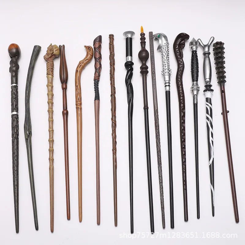 35-42cm Harries Resin Collectible Witch Wizard Cosplay Hermione Magic Wand Full Range of Stage magic stick Christmas Gifts Toys