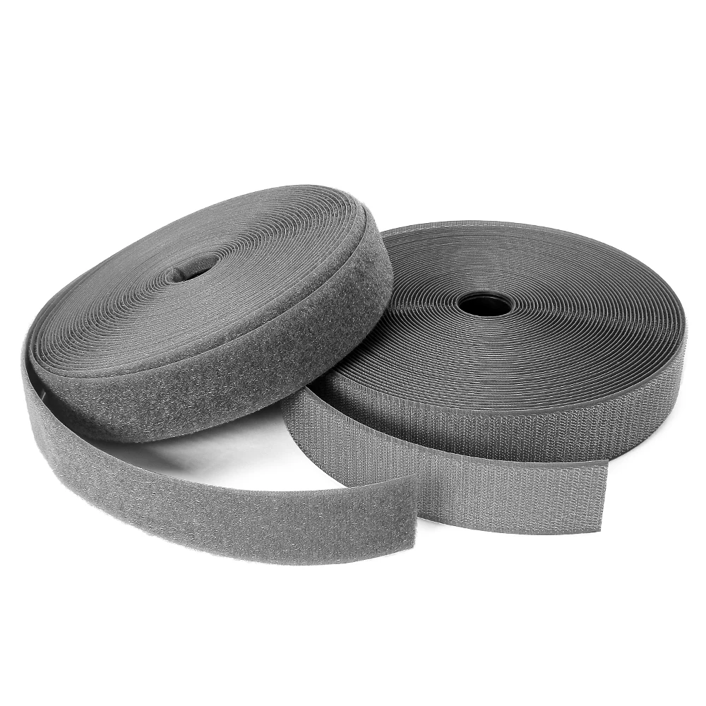 Self adhesive industrial hook and loop tape pieces fabric ultra thin fastener 1 x 3 strips