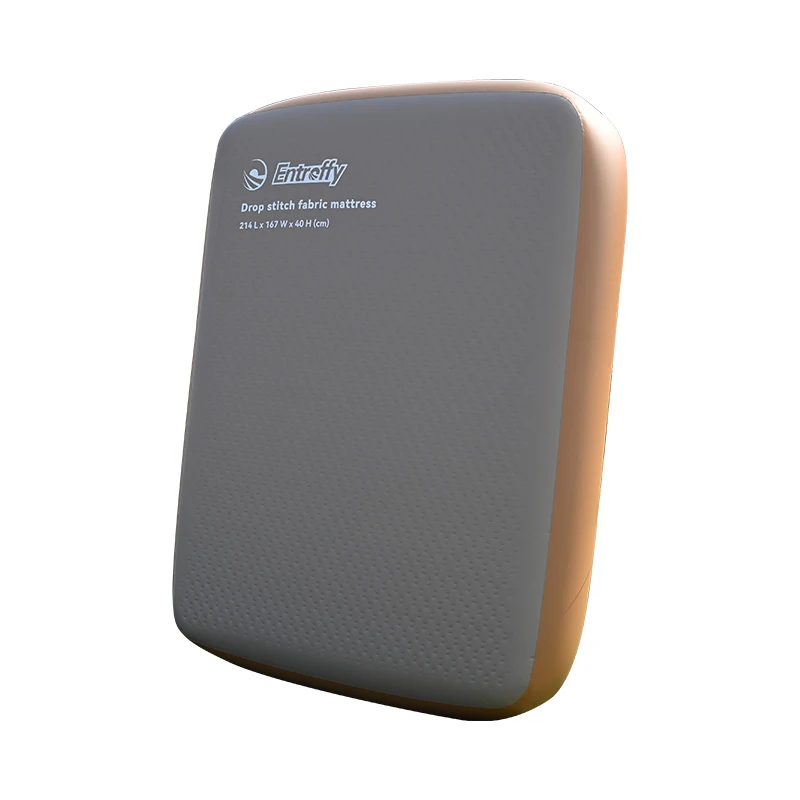 Modern Design Outdoor Transparent or Brown PVC Dropstitch Material Air Type Inflatable Mattress