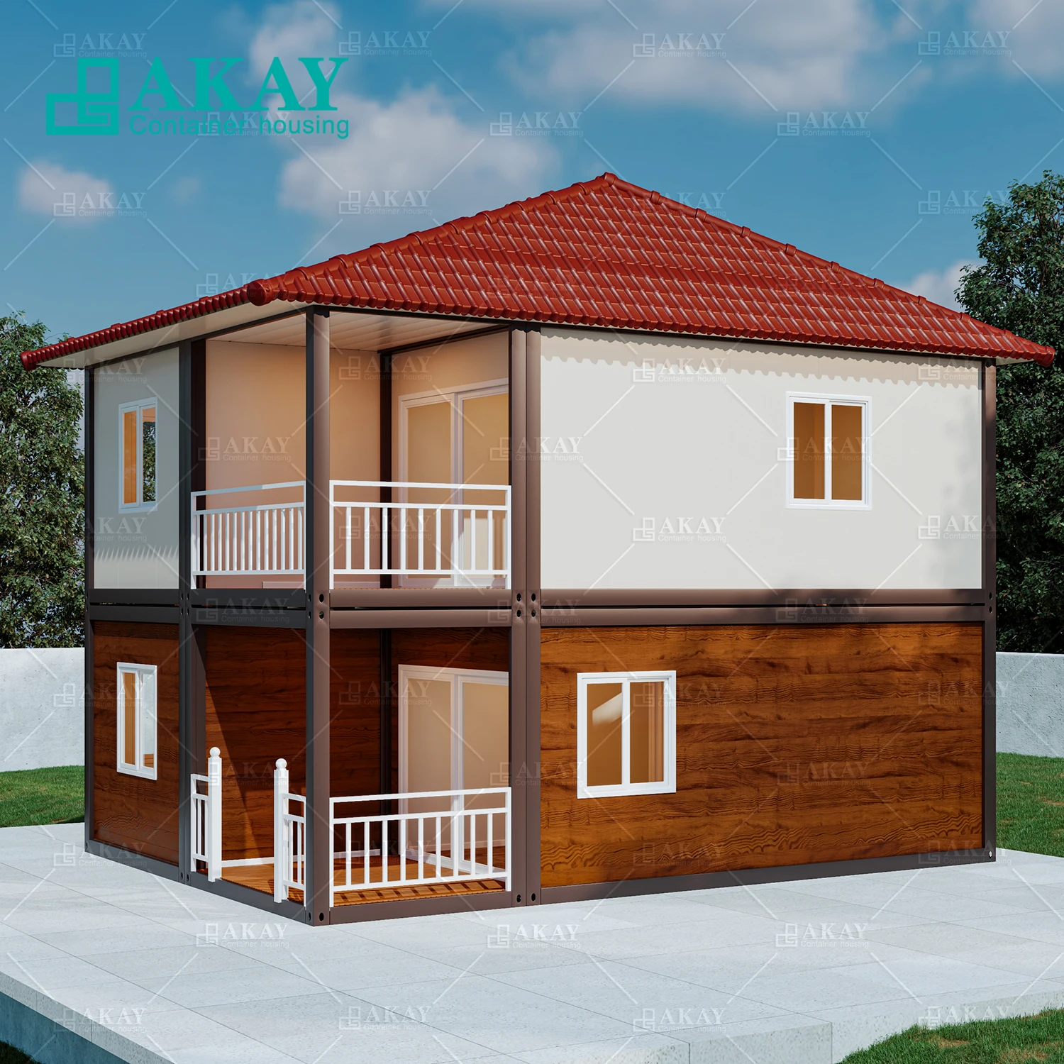 Modern Fashion Prefab Light Steel Framing Small Resort Garden Studio A Frame Cabin House