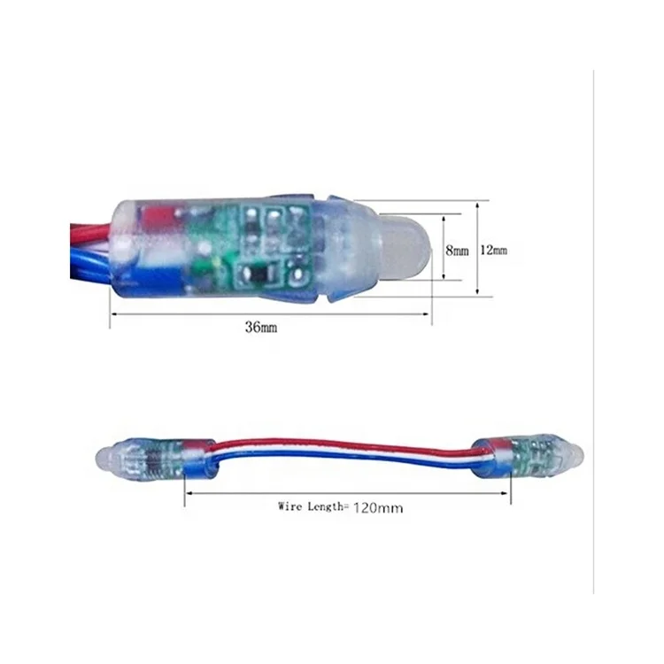 Best Quality Game Over Light 8 Bit Pixel Night Light Ws2811 Led Pixel StrBest Selling 5v 12v 9mm 12mm Wing Light Rgb 5v Led 12mm