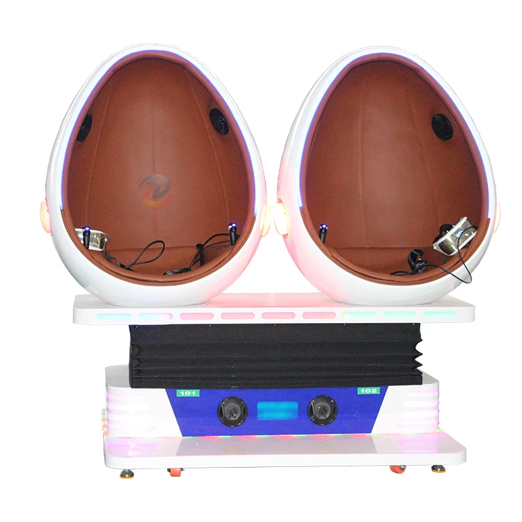 Other Amusement Park Products 360 Degree 2 Seats 9d Egg Vr Cinema