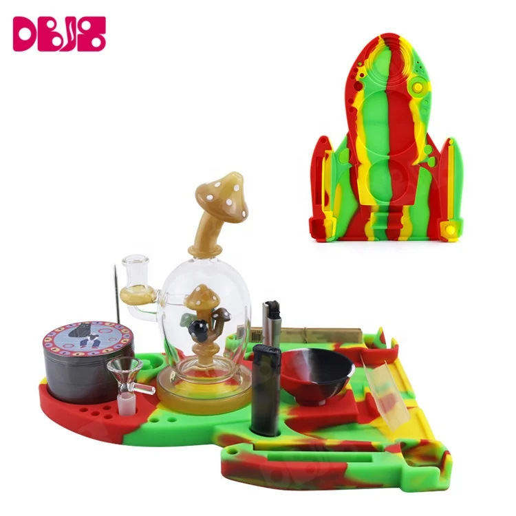 
Small MOQ Custom Rolling Tray Smoking Accessories Kit 12in Silicone Smoking Tray Rolling 
