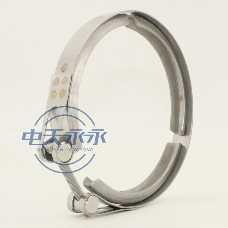 Stainless steel T bolt V band pipe clamps for turbocharger