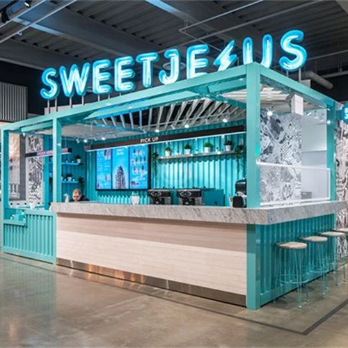 Prefabricated Folding Container Shop Luxury Folding Container Shop Cafe Design Coffee Shop