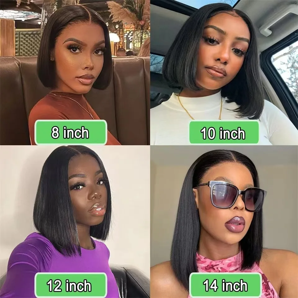 New Design 4x4x1 T Part Bob Lace Wigs 100% Human Hair Product Best Cheap Natural Color Wig T part Brazilian Wigs Vendors