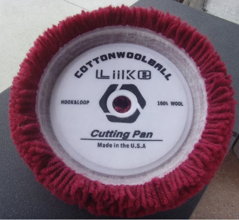 100% Concave natural  woolen polishing pad 6' inch