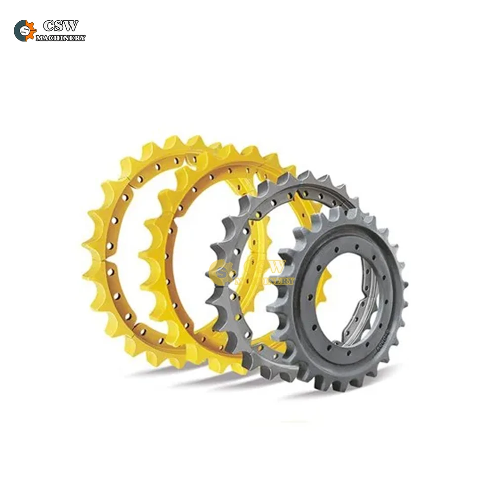 Excavator Drive Sprocket Undercarriage Spare Parts Wheel Front Drive Sprocket KOMATSU PC200LC-7 PC220LC-7 20Y-27-11582
