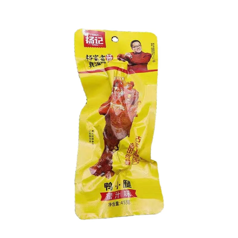 
2021 hot-selling honey-flavored duck leg 45g*bag vacuum packaging delicious net celebrity healthy snack 