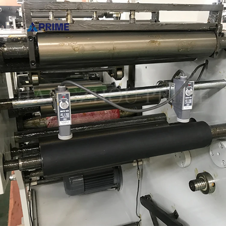 Fully Automatic 450 TOP electric Slitting machine with rotary die cutting station with high quality