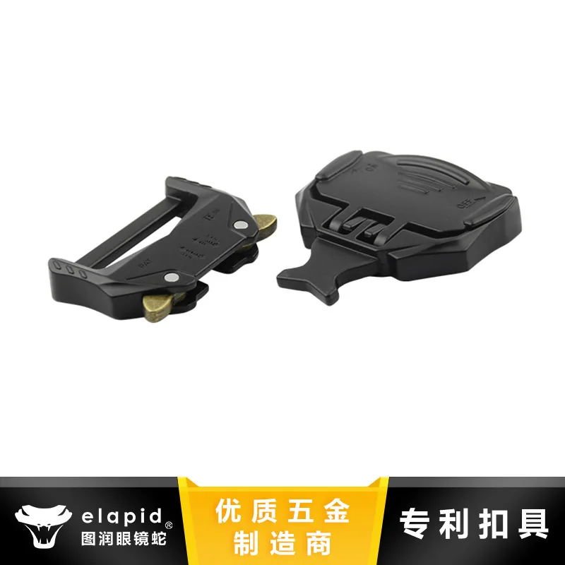 custom logo webbing belts buckle for Outdoor tactical belts buckle in gunmetal brushed