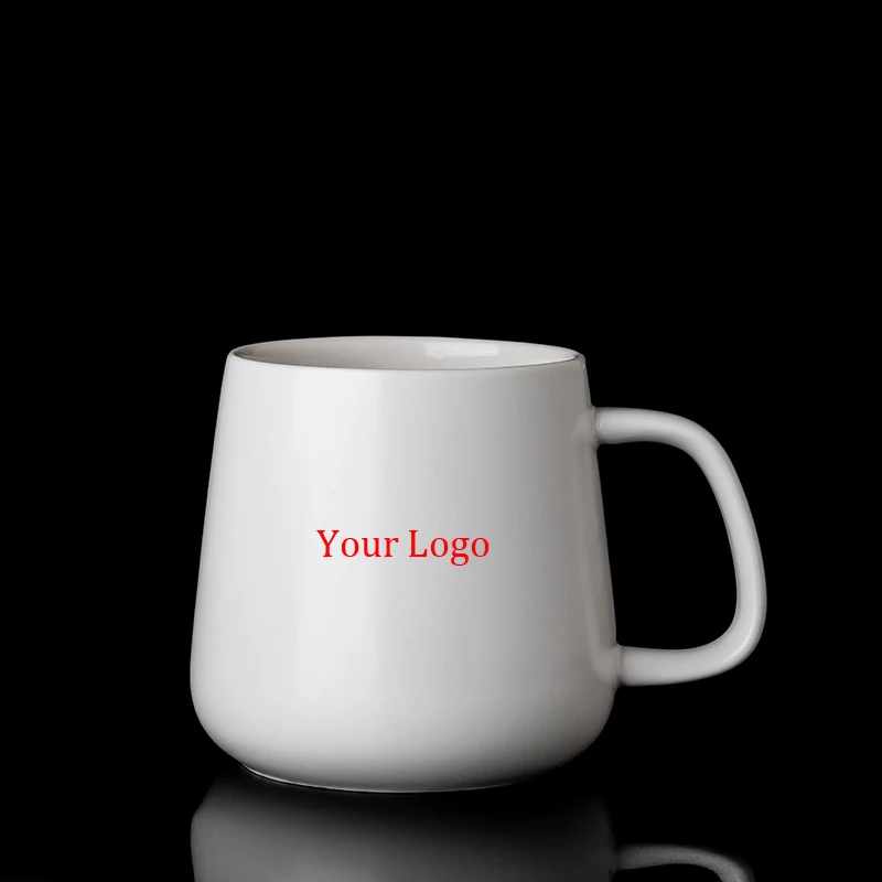 Nordic ceramic marble mugs custom printing porcelain tea mug with wooden lid