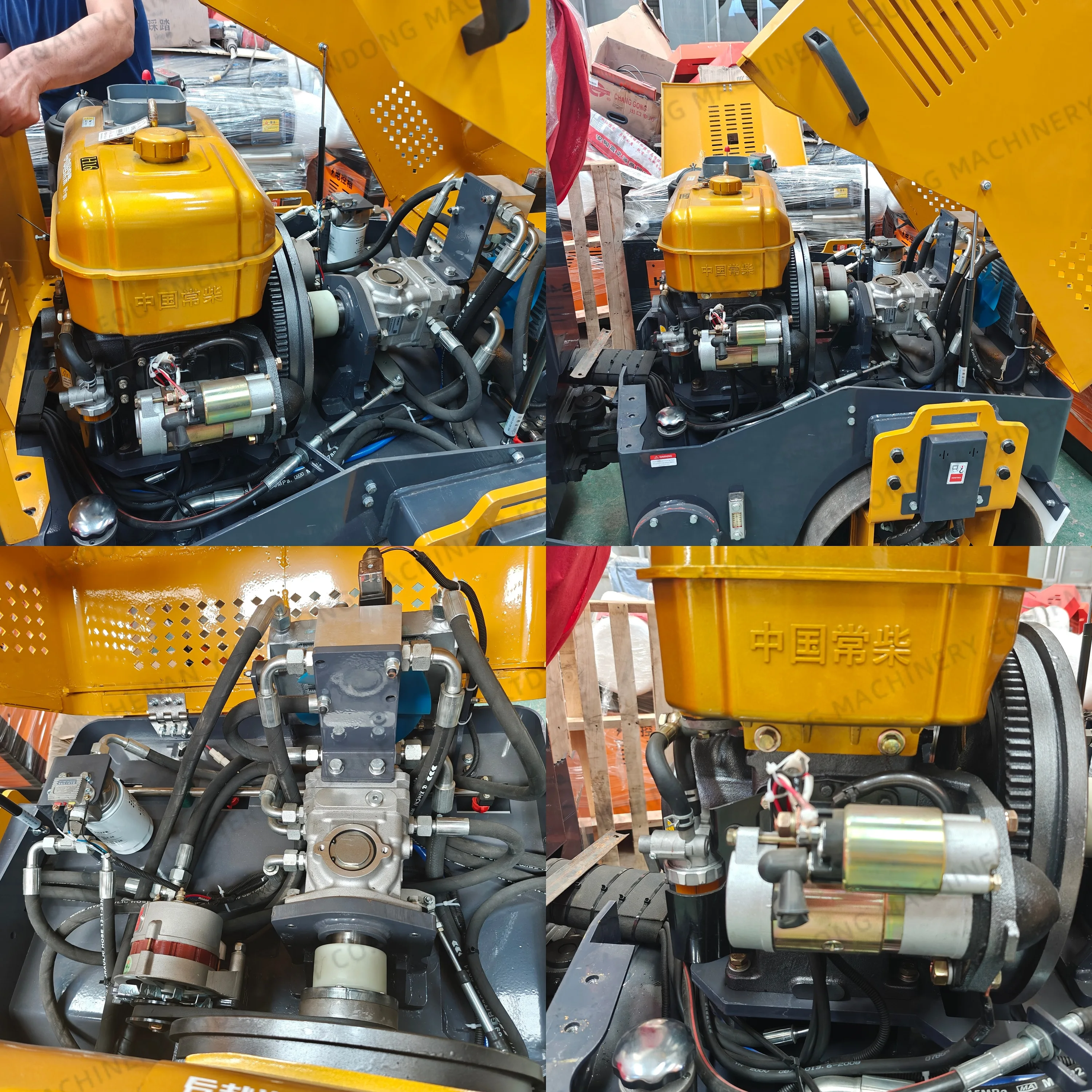 2Ton 3Ton Driving Type Double Drums Road Roller Diesel Engine Soil Compaction Machine