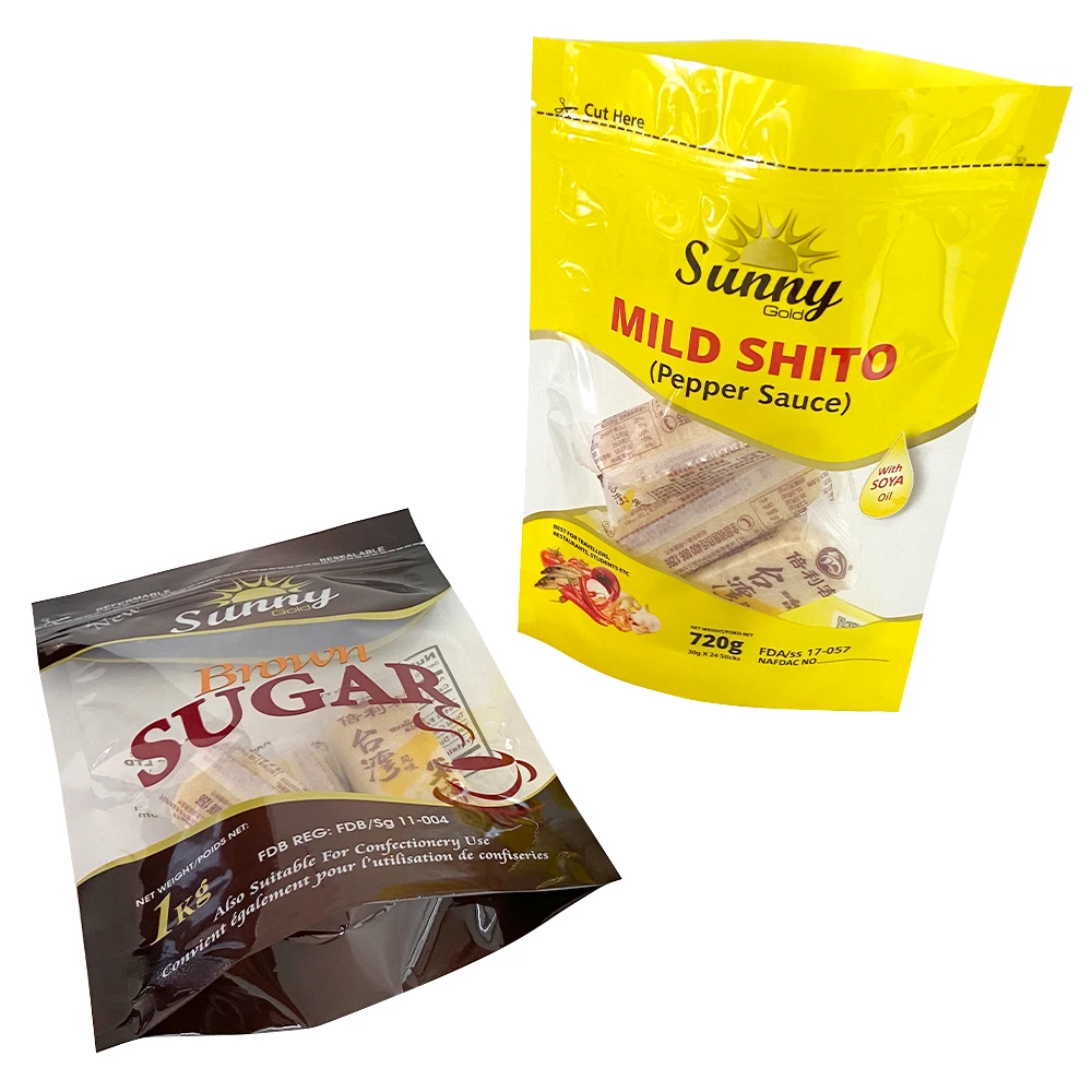 YURUI Resealable Zipper Plastic Zip Lock Custom Printed Mylar Bags with Window