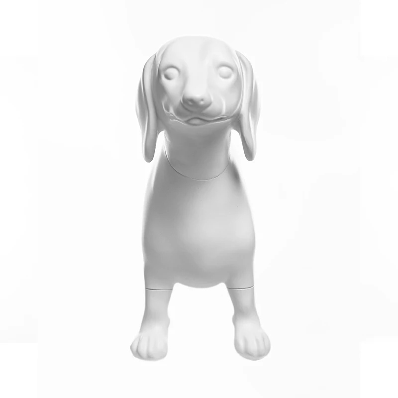 LC-W Dog Mannequin Cute Pet Clothes Display Stand Full Body Fiberglass Real Size Dachshund Dog Model