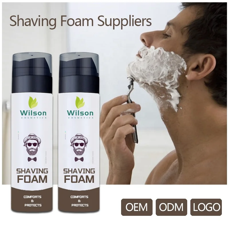 Premium Quality cheap shaving foam skin whitening gift set travel sample free with Customized Logo shaving cream for men
