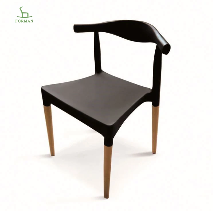 ПП стул с твердыми деревянными ножками в многоцветном скандинавском пластиковом обеденном стуле мебель для столовой домашняя мебель современный