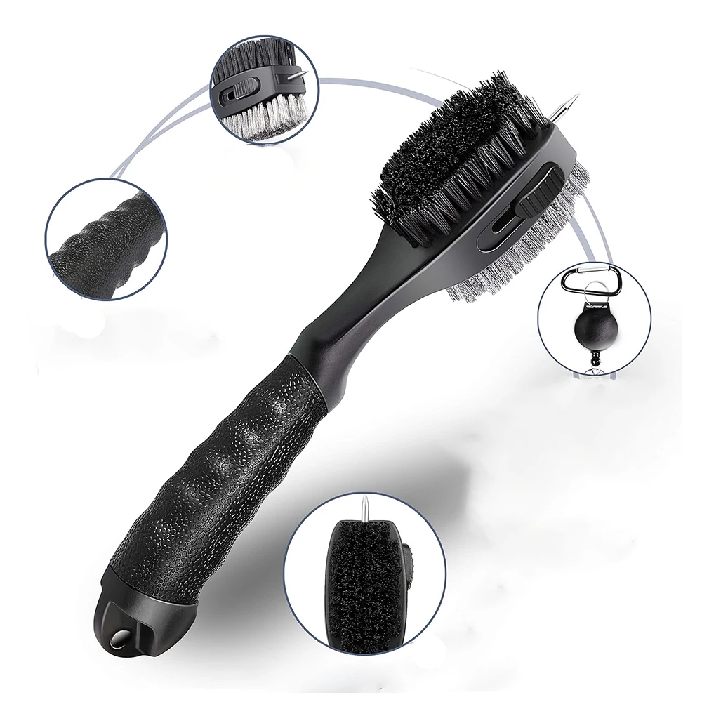 PRIMUS GOLF Custom Factory Customize Logo Retractable Golf Brush Colorful Golf Club Cleaning Tool Brush