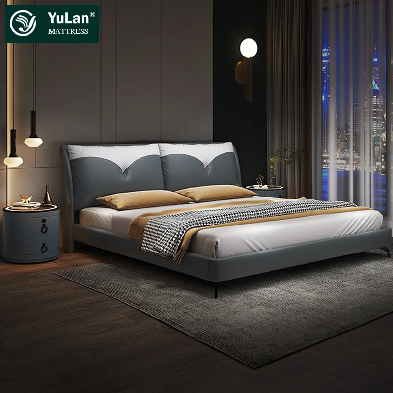 Hot Selling Royal Luxury Hotel Bedroom Furniture Upholstered Bed