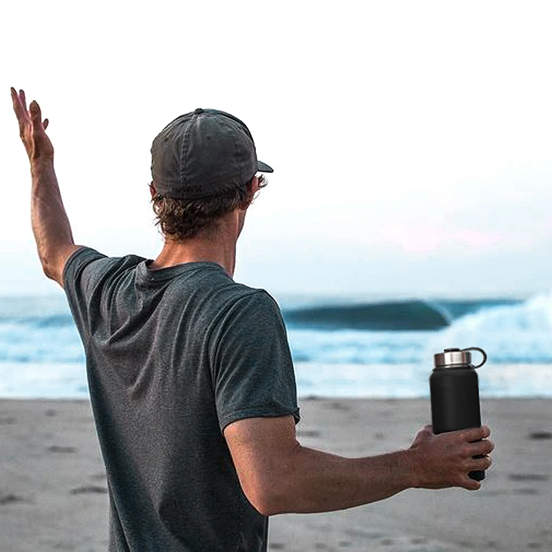 Personal Eco-friendly Products 2023  Double Wall Stainless Steel Insulated Drink Water Protein  Shaker Bottle Gym