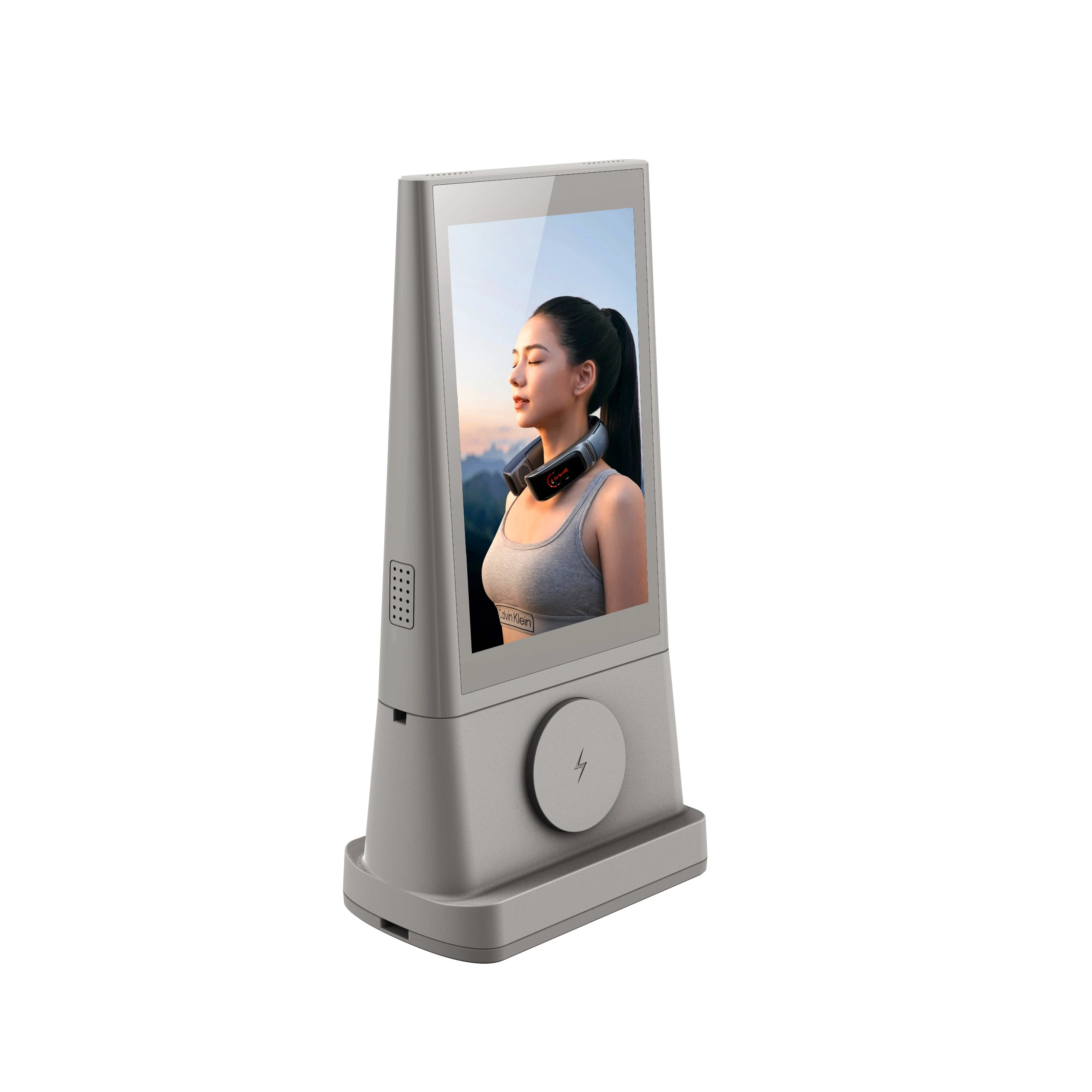 2024 new arrival electronics dual sides 8 inch indoor restaurant tabletop advertising display digital menu advertising display