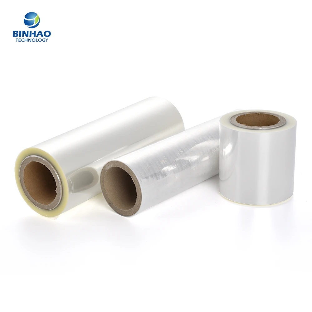 High Shrinkage Glossy Matte 21 Mic BOPP Holographic Film Roll for Covering Shrink Film Transparent Packaging Film