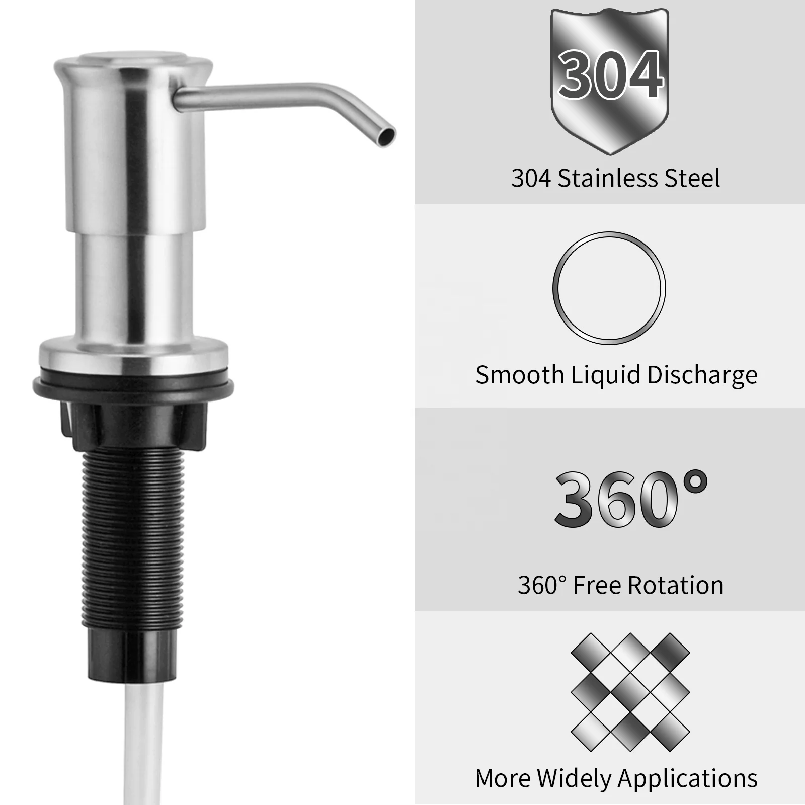 Factory Custom Shampoo Soap Botte Dispenser Gel Pump Tops Liquid Hand Push Container Dispenser Acrylic For Gel Shower Bottle