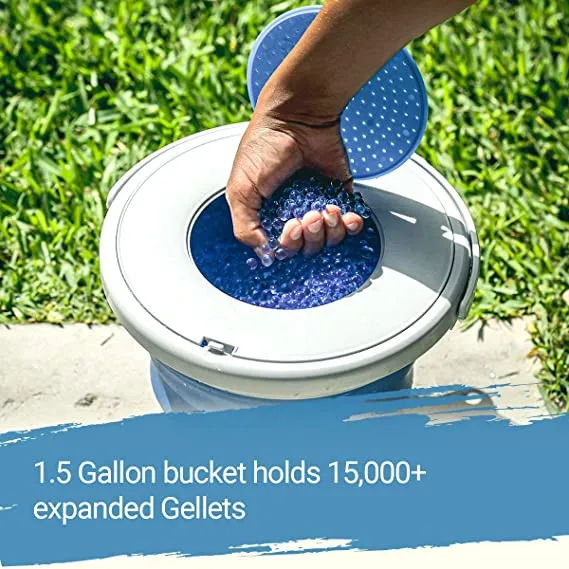 В комплект входит встроенный фильтр для гелевого пистолета, синий, зеленый, оранжевый, 5 л