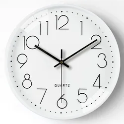 12 Inches 30Cm Clock Living Room Home Decoration Wall Clock Wall Free Punching Modern Minimalist Mute Wall Clock