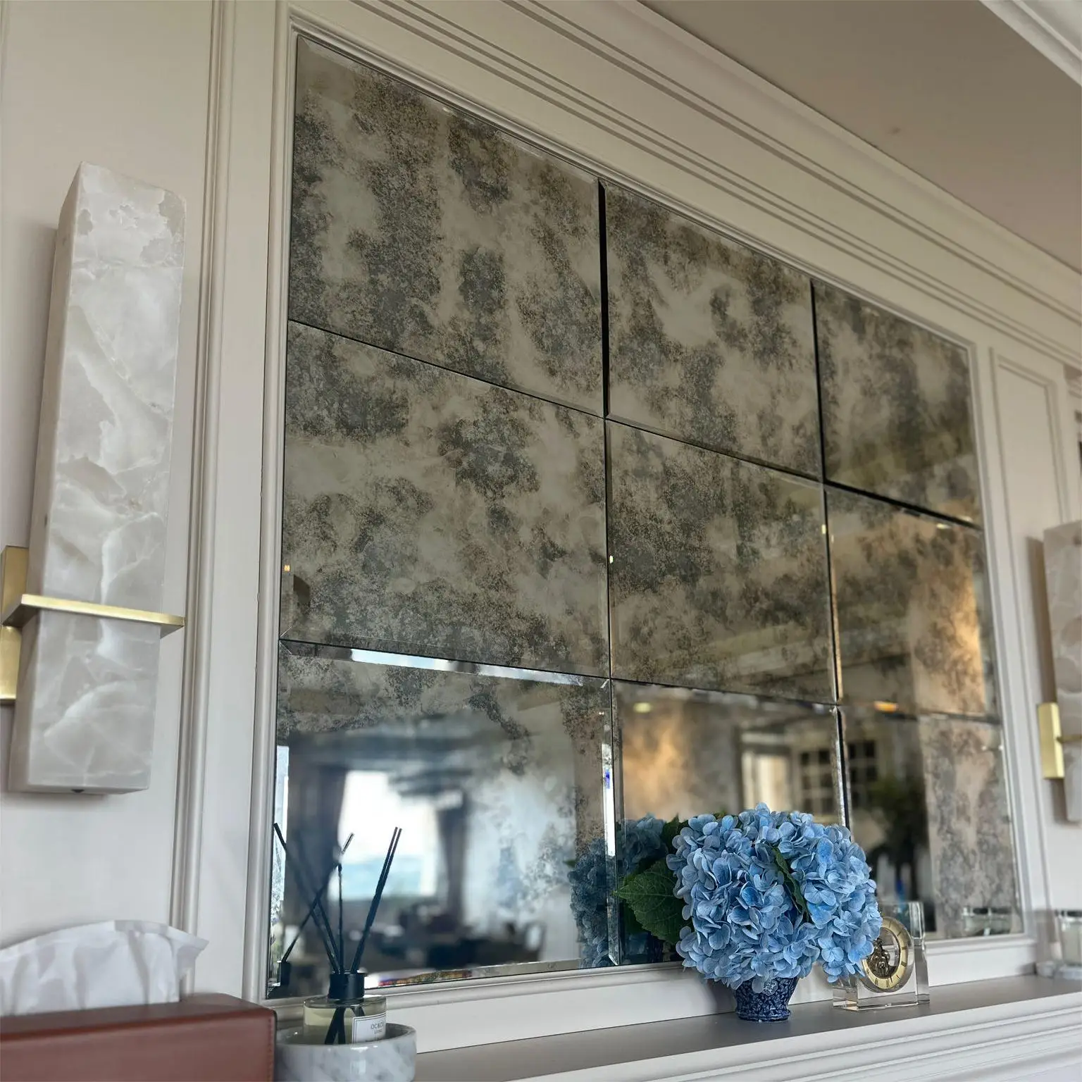 China Factory Home Decoration Antique Mirror Panels Antique Mirror Glass Sheet Wall Decoration Mirror