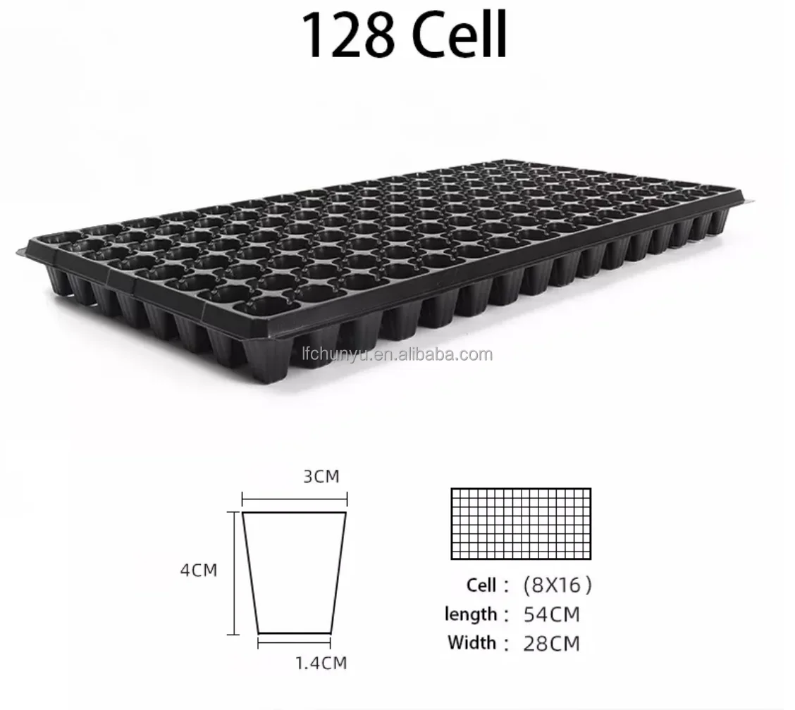 72 cells Nursery trays PET PP PS seeding trays high quality strong seeding trays