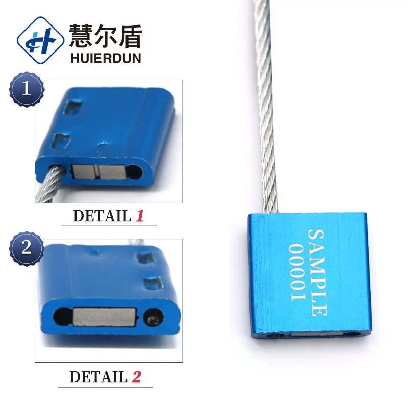 HED-CS107  aluminum alloy shipping cable seal lock lock distributors tamper proof cable wire seal meter for post bank