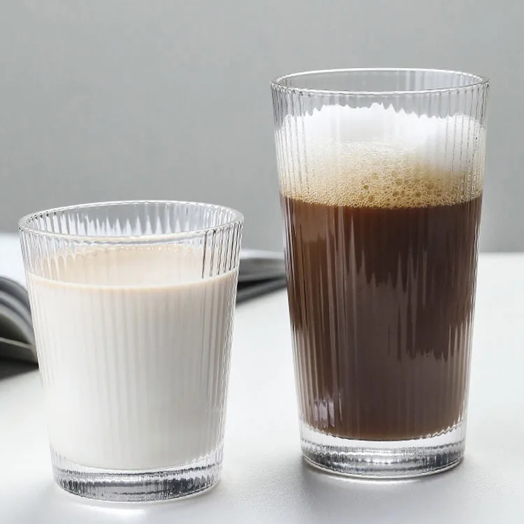 250 ml,350 ml High borosilicate glass single-layer water cup, large belly cup, milk cup, heat-resistant glass cups