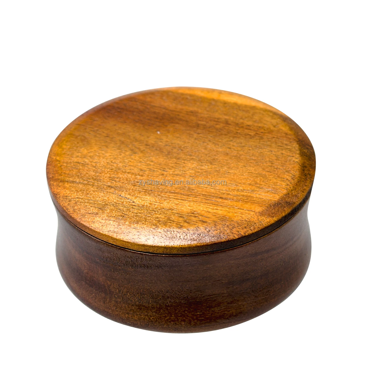 ZY Wooden Shaving Bowl with Lid Shaving Soap Bowl for Men Easy to Lather Shave Soap Cup