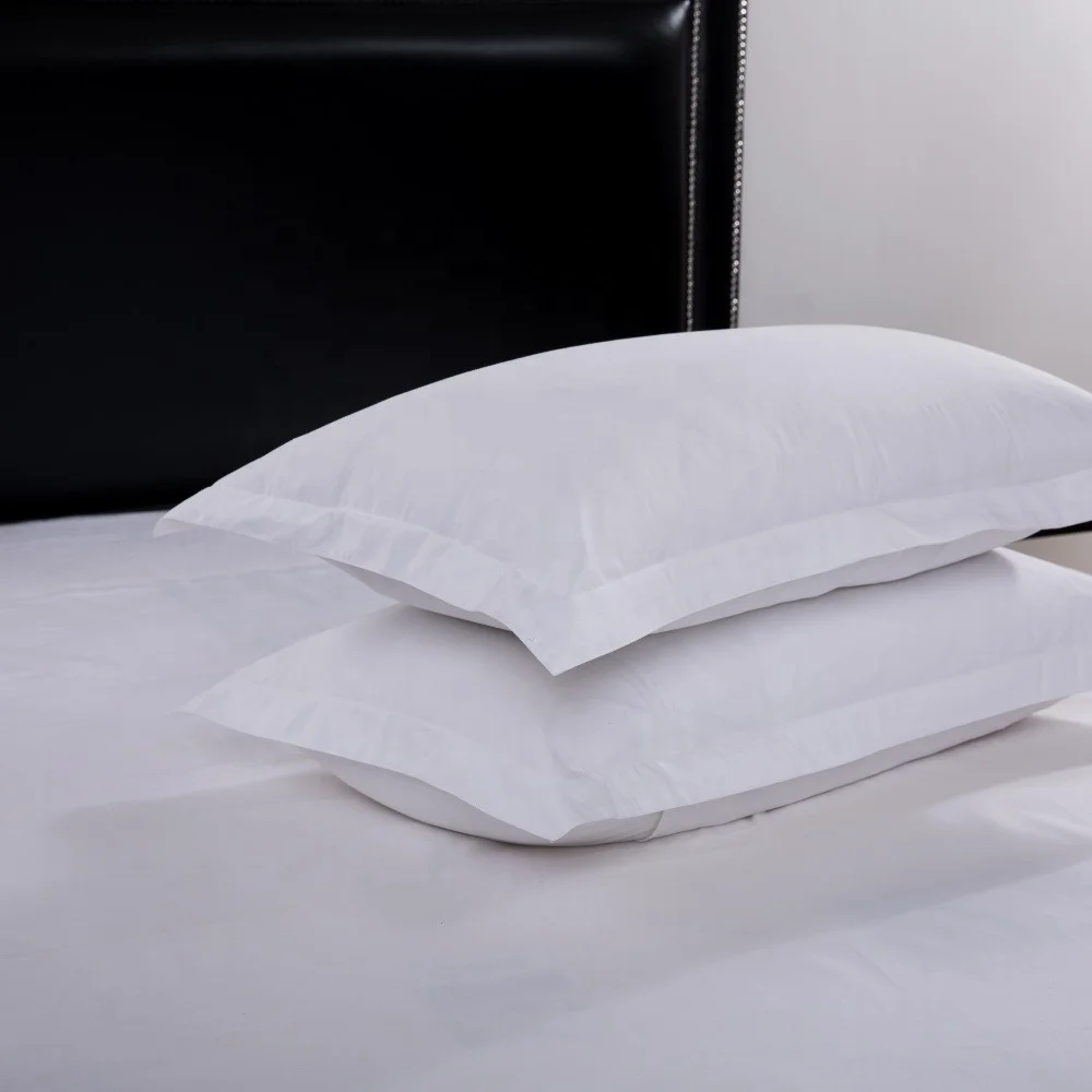 Wholesale 100% Cotton White Plain King Size Pure White Hotel Queen Bed Sheet