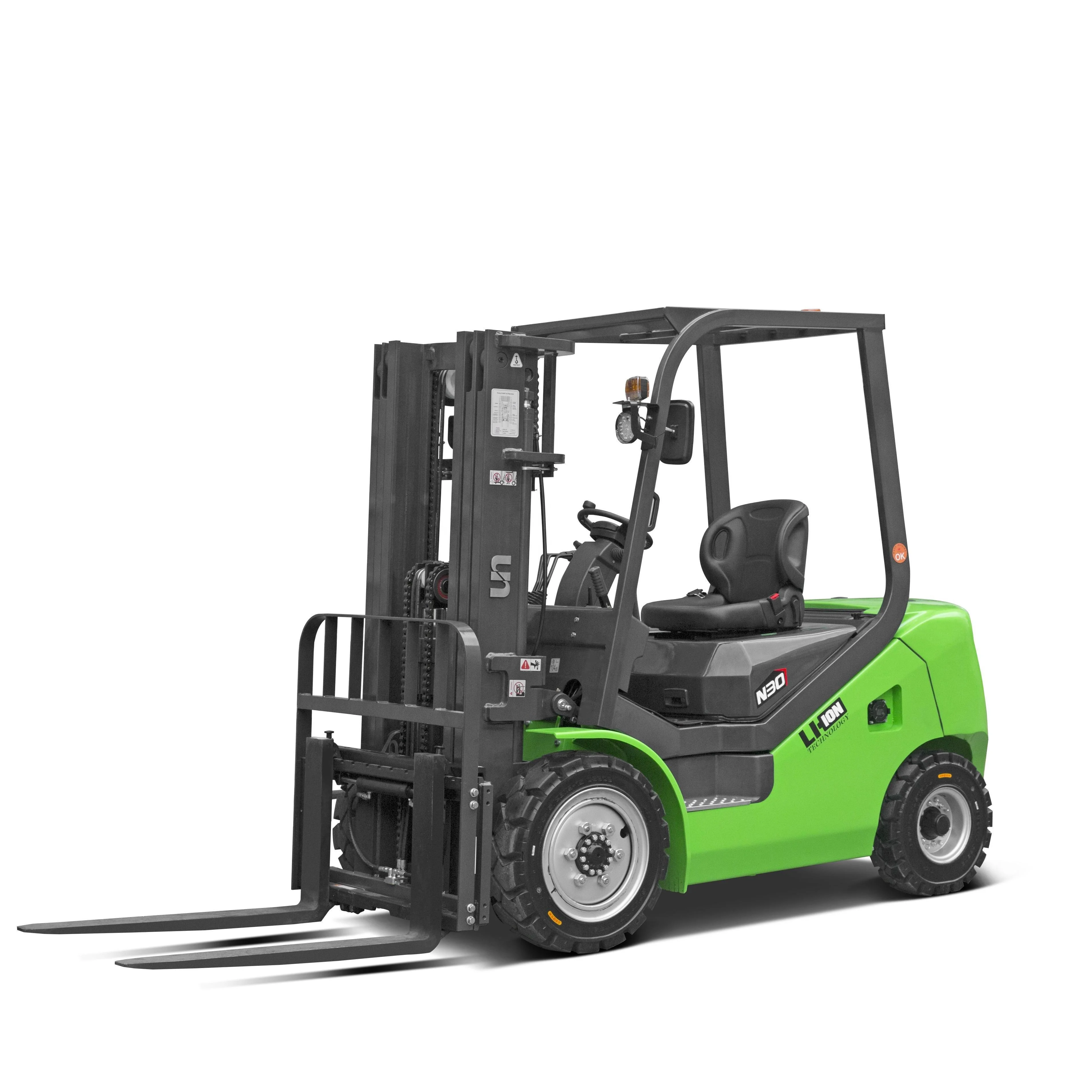 UN NL-Series 3.0T Li-ion Battery Forklift SUPEREC System Converted From Diesel 5-Years Warranty