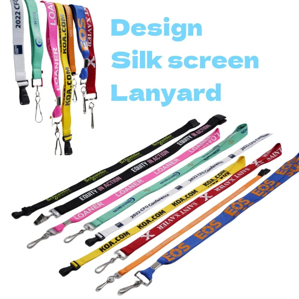 Bestom Id Card Holder Lanyards with Logo Design Custom Strong Id Badge Neck Lace