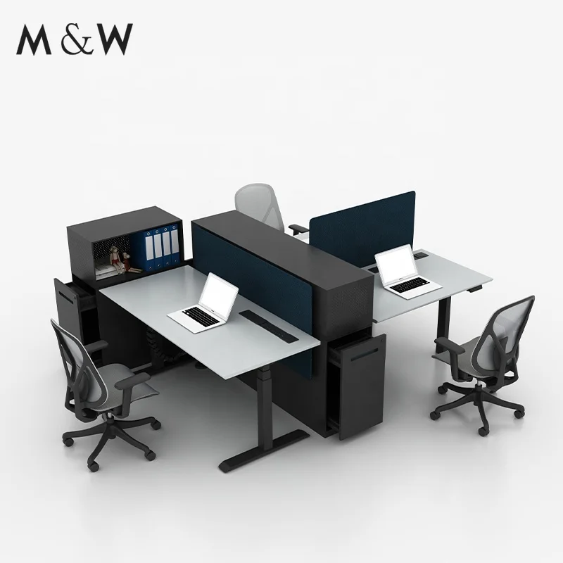Современный стиль цвет настраиваемый большой исполнительный черный офисный стол